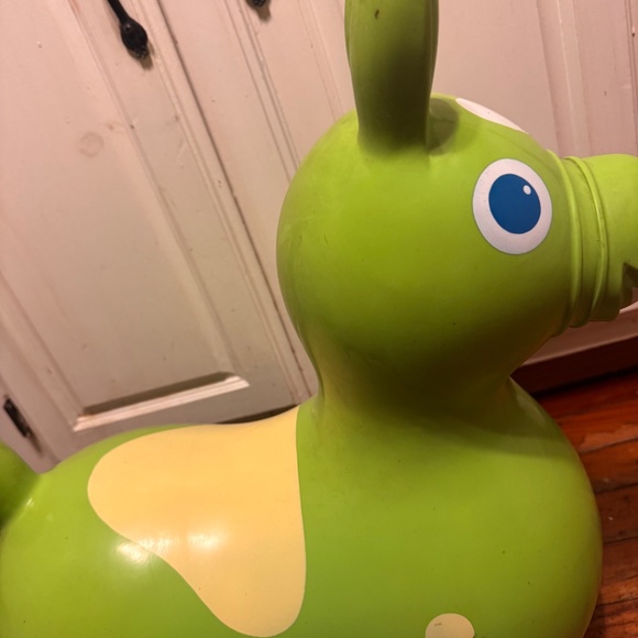 VTG 1984 Lime Green Rody Horse made in Italy Toddler Bounce Toy  Bouncing Horse - Picture 5 of 8